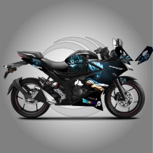 Gixxer SF v2 Vegeta blue